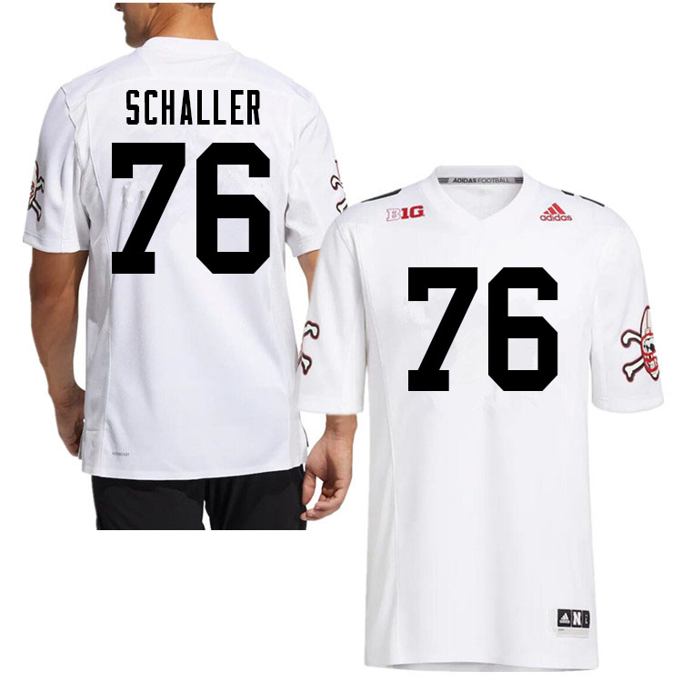 Men #76 Beau Schaller Nebraska Cornhuskers College Football Jerseys Sale-White Strategy